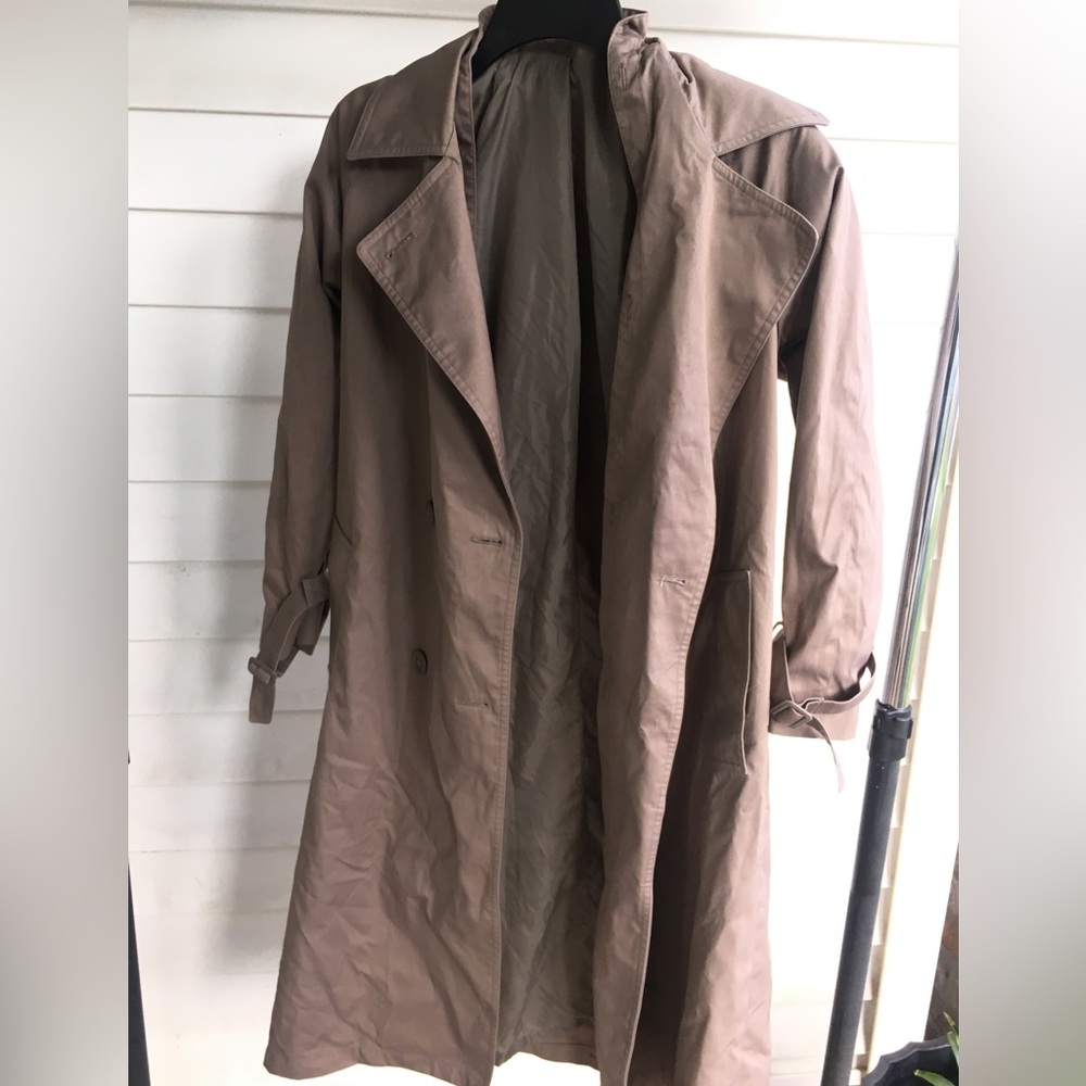 Trench Coat\ Deep Taupe Women’s Trench Coat Sz S/M